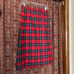 Vtg Pendleton Wool authentic Lennox Tartan fully lined skirt Size 10 Like New